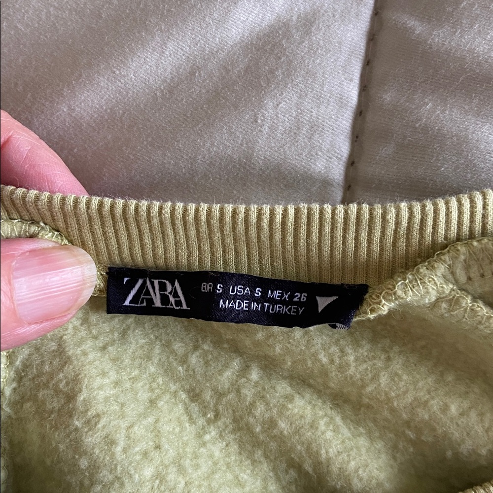 Zara Lime Green Sleeveless Crop Top and Drawstring Midi Skirt Set - Picture 5 of 6